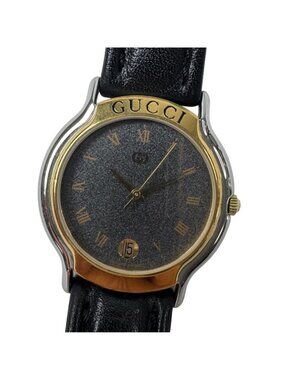 Gucci Watch Quartz Black Dial Battery